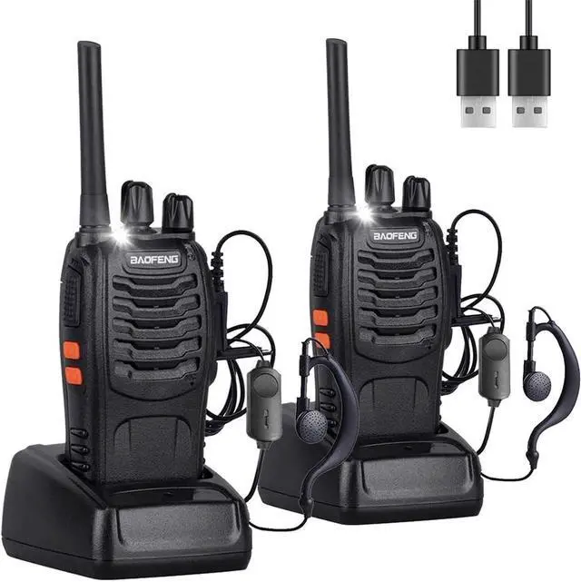 Main image of Walkie talkie 2 way radio long range,16 Channel Portable walkie talky adult,rechargeable walkie talkies long distance Handheld Transceiver with LED light and earpiece