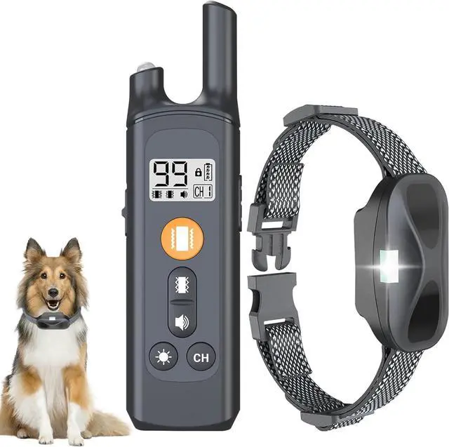 Main image of Dog Training Collar, Rechargeable Shock Collar for Dogs with 3000ft Remote Range IP65 Waterproof Shock Collar w/3 Safe Training Modes, Beep, Vibration and Shock, Dog Collar for Small Medium Large Dogs
