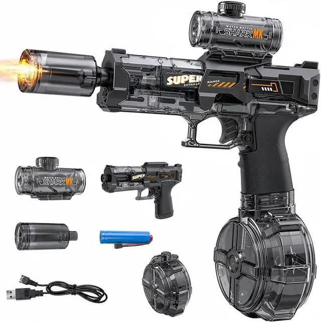 Main image of Electric Water Pistol for Adults and Children, LED Electric Water Gun, Large Capacity Strongest Water Sprayer Summer Pool Beach Party Toy