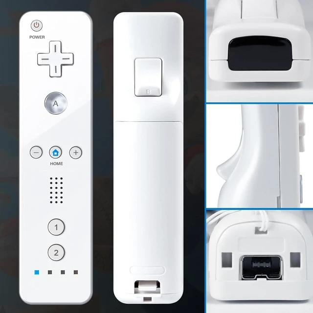 Alt view image 6 of 7 - PORTHOLIC Wii Remote Controller, 2 Packs Wii Wireless Controller Compatible with Nintend Wii Wii U Console
