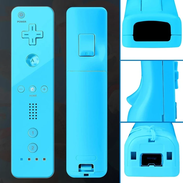Alt view image 3 of 7 - PORTHOLIC Wii Remote Controller, 2 Packs Wii Wireless Controller Compatible with Nintend Wii Wii U Console Blue