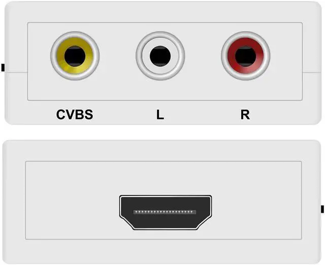 Alt view image 4 of 7 - RCA to HDMI,AV to HDMI converter,1080P mini RCA composite CVBS video to audio converter adapter,support PAL/NTSC,for TV/PC/PS3/STB/Xbox VHS/VCR/Blu-ray DVD player