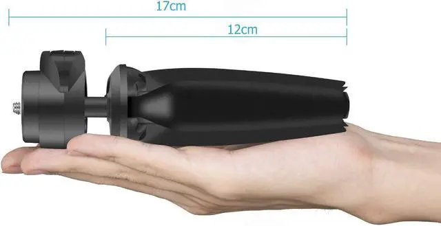 Alt view image 5 of 6 - Heavy Duty Tripod, UBeesize Phone Camera Tabletop Mini Tripod Cell Phone Clip Holder, Compatible with iPhone, Smartphones, Gopro, Webcams, Compact Cameras DSLRs
