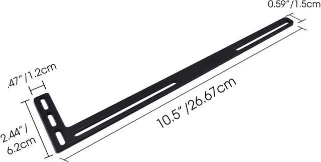 Alt view image 2 of 7 - Graphics Card GPU Brace Support Black Video Card Sag Holder/Holster Bracket, Anodized Aerospace Aluminum, Single or Dual Slot Cards