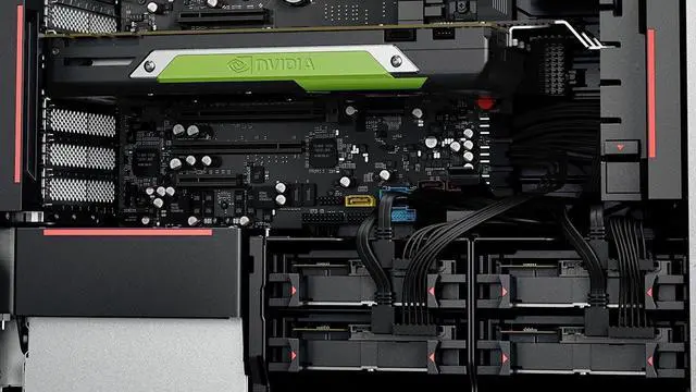 Alt view image 4 of 5 - Lenovo ThinkStation P520 30BE0045US Workstation - 1 x Intel Xeon W-2135 Hexa-core (6 Core) 3.70 GHz - 8 GB DDR4 SDRAM - 1 TB HDD - NVIDIA Quadro P2000 5 GB Graphics - Windows 7 Professional 64-bit