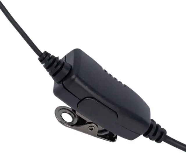 Alt view image 4 of 5 - D Shape Earpiece Headset Mic PTT for Motorola XPR3300e XPR3300 XPR3500 XPR3500e XPR3000 walkie Talkie 2 Way Radio