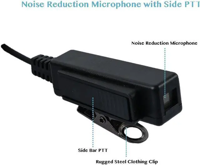Alt view image 2 of 7 - 2 Wire Surveillance Kit Eeapiece Headset for Motorola MTP850 MOTOTRBO XPR6550 XPR7550 XPR7580 XPR7380 APX6000 APX4000 XPR7350 APX7000 XPR6350 Walkie Talkie 2 Way Radio