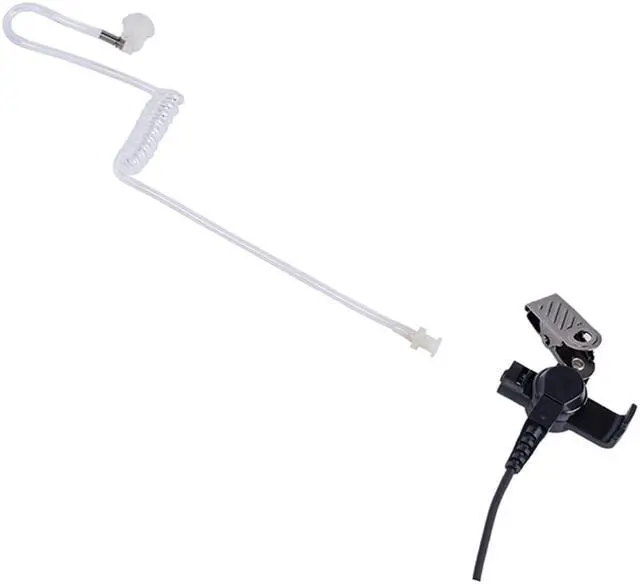 Alt view image 2 of 6 - Covert Acoustic Tube Two Wire Earpiece Headset Mic PTT for Motorola Radio XPR3500 XPR3000 XPR3300 XPR3300e XPR3500e walkie Talkie 10 Pack