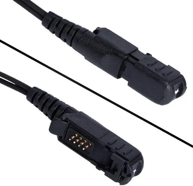 Alt view image 6 of 6 - Covert Acoustic Tube Two Wire Earpiece Headset Mic PTT for Motorola Radio XPR3500 XPR3000 XPR3300 XPR3300e XPR3500e walkie Talkie 10 Pack