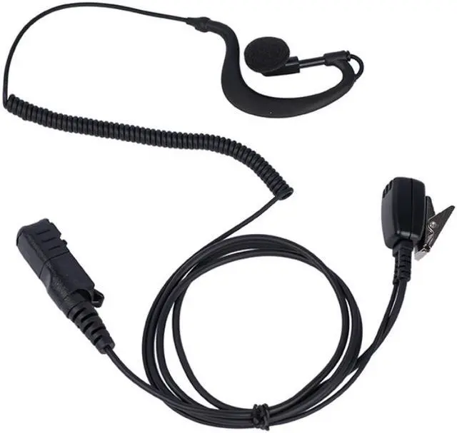 Alt view image 5 of 6 - G Shape Earpiece Headset Mic PTT for Motorola XPR3500 XPR3000 XPR3300 XPR3300e XPR3500e Mototrbo Walkie Talkie 2 way Radio(10 PACK)
