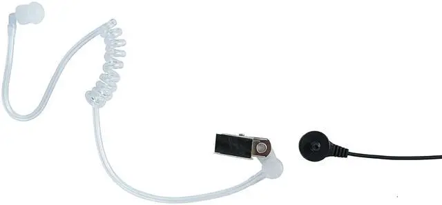 Alt view image 4 of 7 - Kenwood Radio Earpiece,2 Pin Covert Acoustic Tube Earpiece Headset with Ptt Mic for Baofeng Puxing Wouxun 2 Way Radio Walkie Talkie