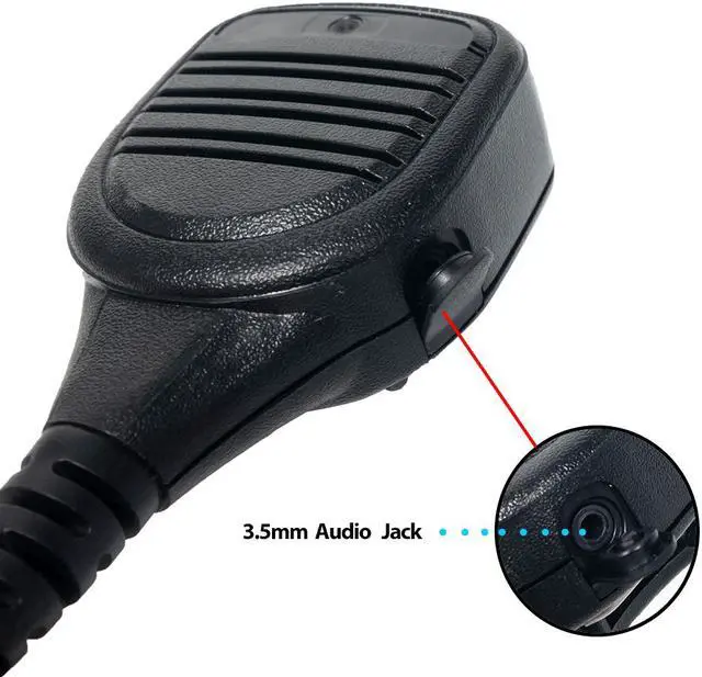 Alt view image 7 of 7 - Speaker Mic Shoulder Handheld Mic Microphone for Motorola 2 Way Radio XPR6550 APX6000 APX1000 APX4000 XPR7580 XPR7350 APX7000 XPR7550 XPR6350 Walkie Talkie