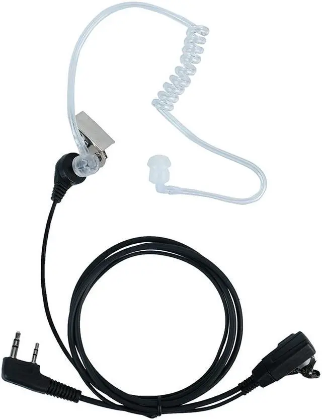 Main image of Kenwood Radio Earpiece,2 Pin Covert Acoustic Tube Earpiece Headset with Ptt Mic for Baofeng Puxing Wouxun 2 Way Radio Walkie Talkie