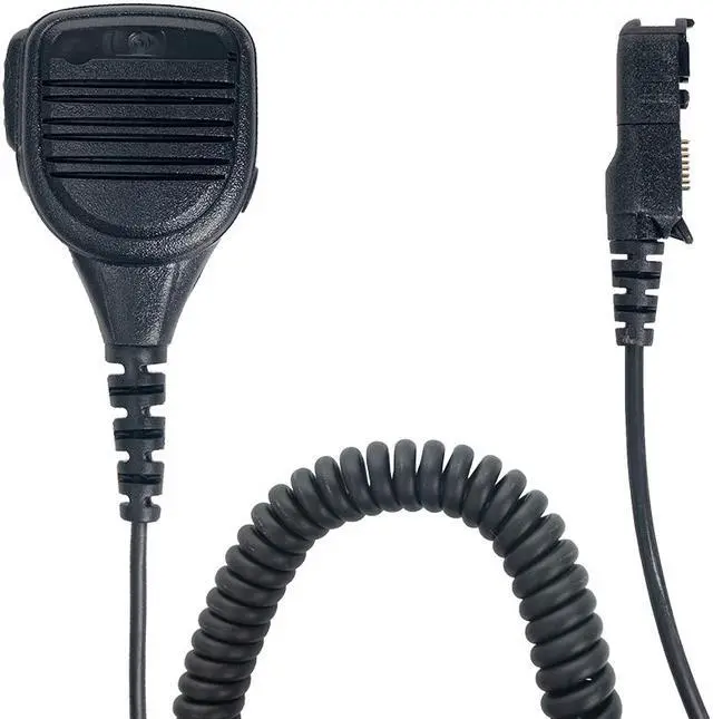 Alt view image 2 of 7 - Speaker Mic Shoulder Handheld Mic Microphone with Kevlar Reinforced Cable for Motorola 2 Way Radio XPR3300e XPR3500e XPR3500 XPR6550 Walkie Talkie