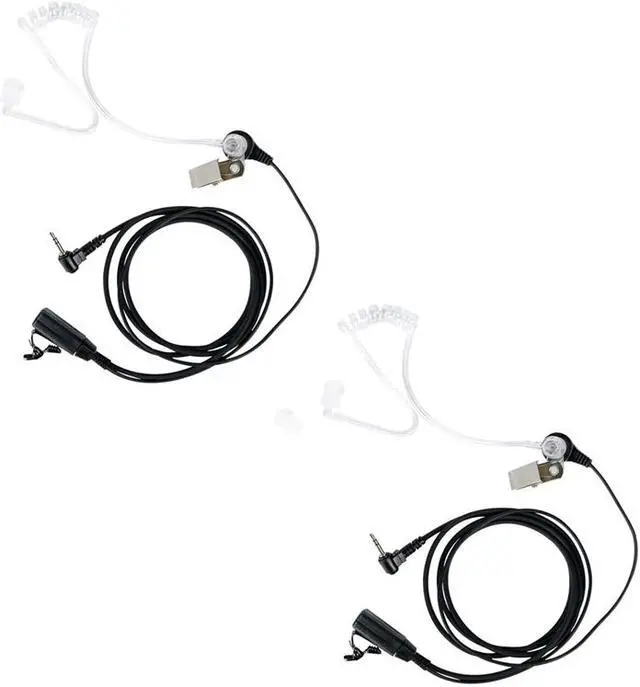 Main image of TDYU Walkie Talkie 2.5mm Earpiece,1 Pin Covert Acoustic Tube Earpieces Headset with PTT Mic for Motorola Talkabout MH230R MR350R T200 T260 T600 T800 MT350R Walkie Talkies Two Way Radios(2 pack)