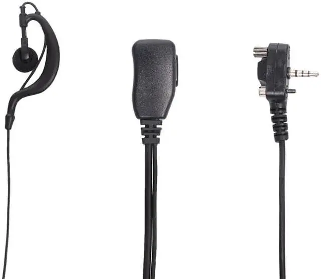 Alt view image 2 of 6 - TDYU G Shape Earpiece Headset with PTT Mic for Motorola Yaesu Vertex Standard Radio VX-261 EVX-261 VX-230 VX-231 VX-298 VX-350 VX-351 VX-180 EVX-531 Walkie Talkie 2 Way Radio