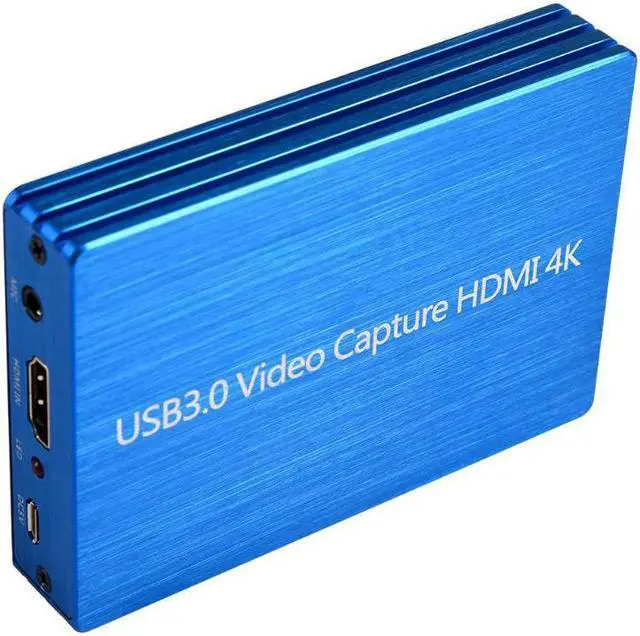 Alt view image 4 of 5 - 4K  To USB 3.0 Video Capture Card PC Phone Game Recording Box Mic IN Microphone input HD Loop 1080P 60fps OBS Live Streaming