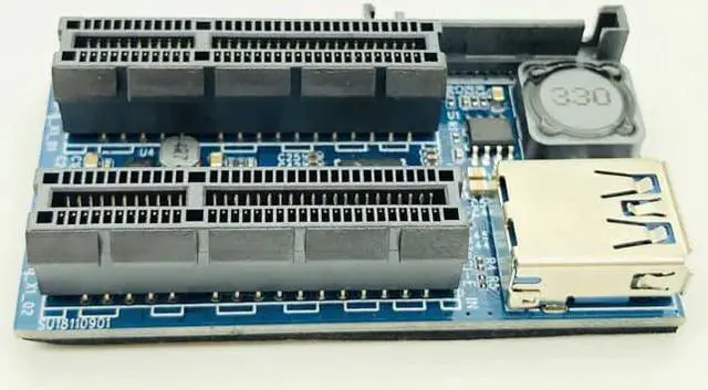 Alt view image 3 of 5 - Add On Card PCI Express USB 3.0 Adapter Raiser PC Components Extender PCIE Riser PCI-E Card Riser PCI E Riser for Video Card