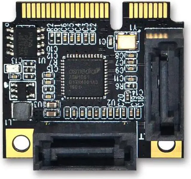 Alt view image 4 of 6 - Amify Add On Cards Mini PCI E PCI Express to 2 Ports SATA 3.0 Converter SSD HDD SATA3 Controller Expansion Card SATA Multiplier