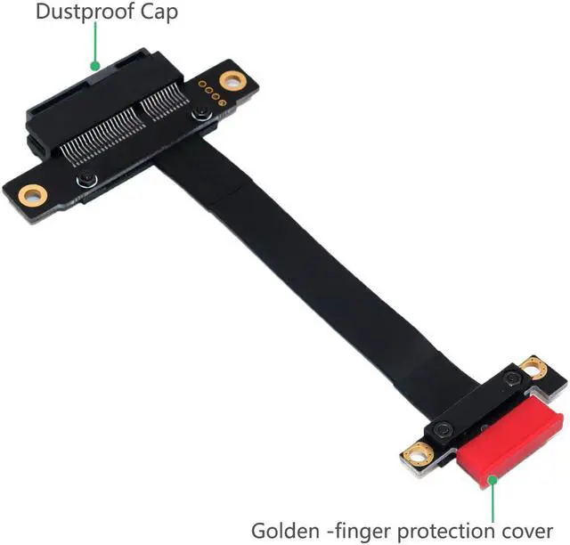 Alt view image 2 of 6 - PCI-E PCIE Riser Flex Relocate Cable PCI E 1X to 4X Slot Riser Card Extender Extension Ribbon for Bitcoin Miner Mining