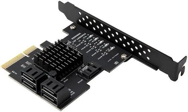 Alt view image 5 of 6 - Add On Card 5 Port SATA 3.0 Card PCIE SATA Controller PCI-E SATA Hub/Card PCIE to SATA3 Card HDD SSD PCI Express X4 Gen3 Adapter