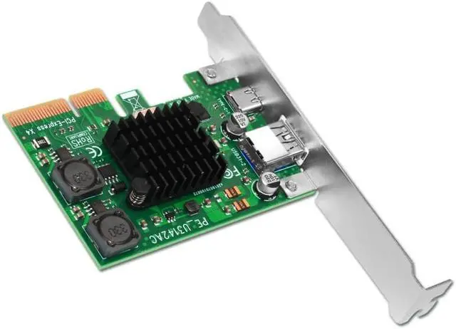 Alt view image 3 of 6 - USB 3.1 Type C PCIe Expansion Card PCI-e to Type C & Type A 3.0 USB Adapter USB 3.1 Gen 3 PCI Express Controller Hub For Desktop