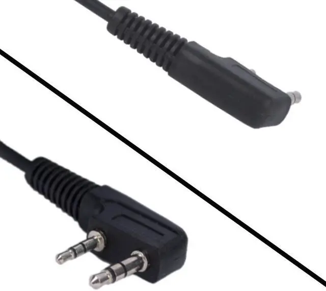 Alt view image 3 of 6 - D Shape Earpiece Headset with Mic PTT Compatible with Baofeng UV-5R BF-888S BF-F8HP BF-F9 UV-82 UV-82HP UV-82C Kenwood TK-2107 TK-3107 Walkie Talkies Two Way Radio 2 pin (10 Pack)