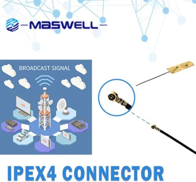 Alt view image 3 of 6 - Maswell WiFi internal antenna for WiFi 2.4GHz WiFi 5GHz WiFi 6 and WiFi 6E plus high frequency 5G and 4G LTE Built-in internal Broadband Antenna 1.4GHz-7.125GHz