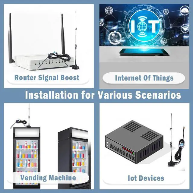 Alt view image 6 of 6 - MASWELL 4G LTE/3G/GSM Antenna 900/1800/2100 MH 5dBi monopole 4G Cellular Antenna