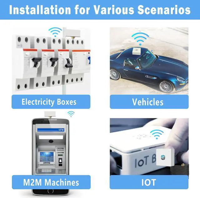Alt view image 7 of 7 - Maswell IP67 Waterproof High Gain WiFi 6E Antenna Screw and 3M Adhesive Mount 2.1GHz-7.2GHz UV Stabilized