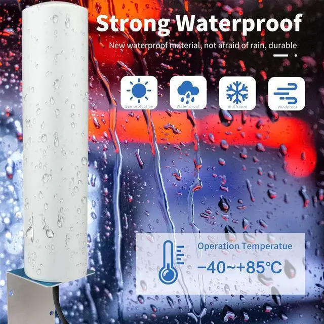 Alt view image 6 of 7 - MASWELL Cellular Antenna 5G LTE MIMO Antenna 4G 3G and GSM Screw Mount High Gain Cylinder Antenna 700-6000MHz SMA Male TS9 4G Main and AUX