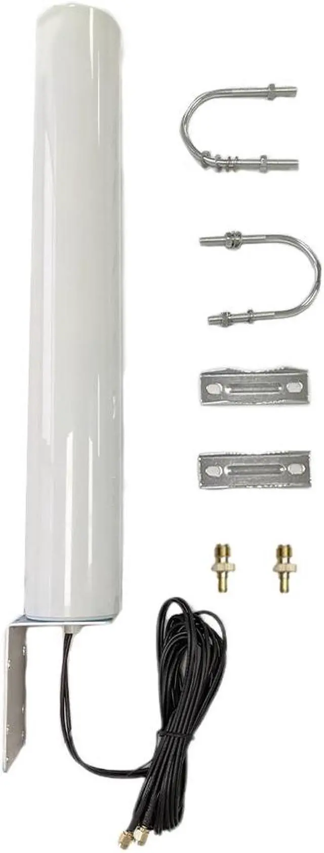 Main image of MASWELL Cellular Antenna 5G LTE MIMO Antenna 4G 3G and GSM Screw Mount High Gain Cylinder Antenna 700-6000MHz SMA Male TS9 4G Main and AUX