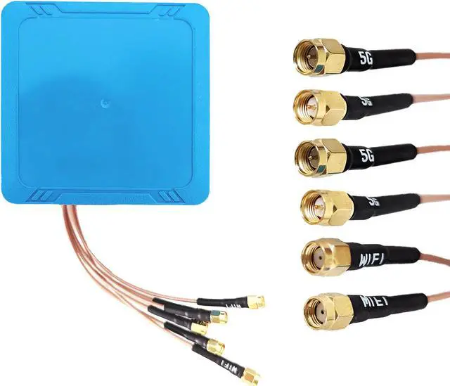 Main image of Maswell 4X4 5G MIMO Antenna 2X2 WiFi 7 Screw and Adhesive Mount 700-6000MHz