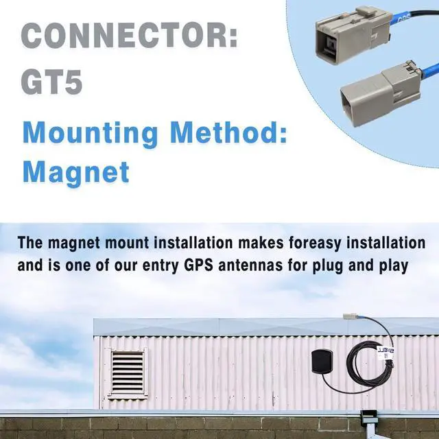 Alt view image 3 of 7 - GPS Active Antenna Magnet Mount GT5 Connector