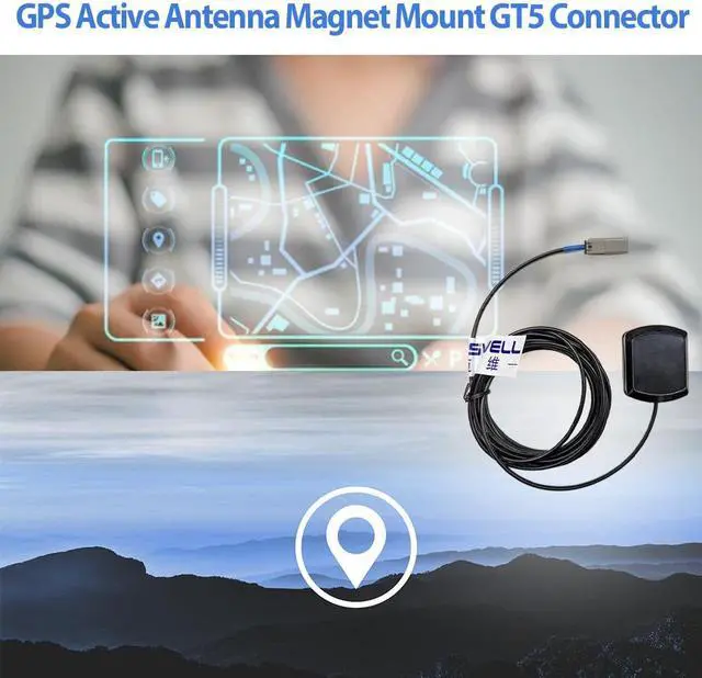 Alt view image 6 of 7 - GPS Active Antenna Magnet Mount GT5 Connector