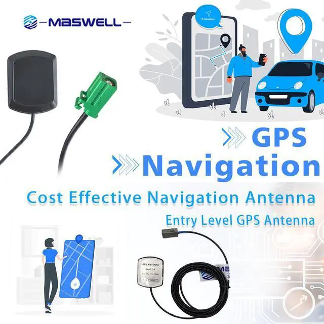 Alt view image 5 of 7 - GPS Active Antenna Magnet Mount AVIC Connector