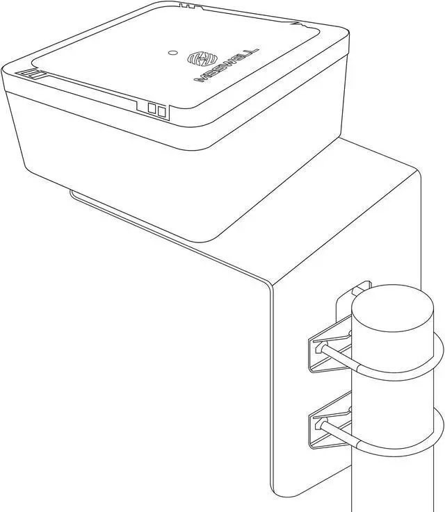 Alt view image 4 of 5 - Maswell L Plate Antenna Mount Multiple Fit Screw and U Bolt Mount