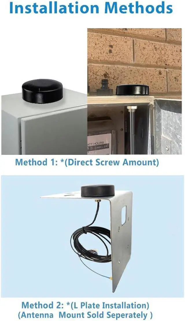 Alt view image 7 of 7 - MASWELL GPS Active Antenna fakra Connector Cylinder Screw Mount Fakra C Connector Signal Blue with Center Frequency 1575.42±3MHz Antenna