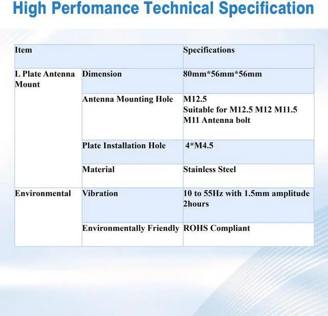 Alt view image 2 of 6 - Maswell L Bracket Antenna Mount, Stainless Steel Clamp Car Ham Radio Antenna Mount, for Vehicle-Mounted Radio Antenna