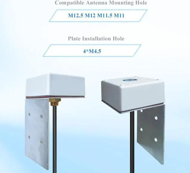 Alt view image 5 of 6 - Maswell L Bracket Antenna Mount, Stainless Steel Clamp Car Ham Radio Antenna Mount, for Vehicle-Mounted Radio Antenna