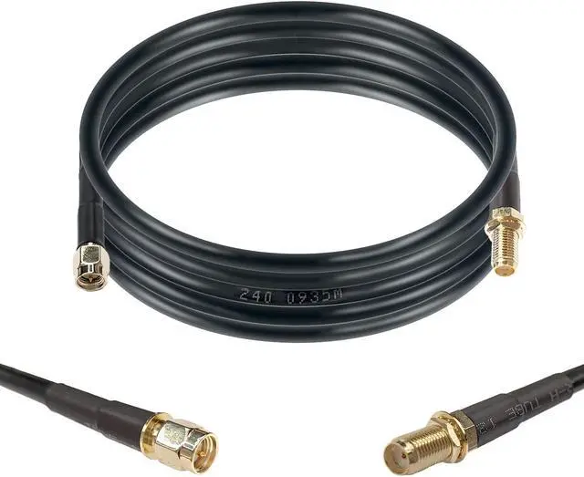 Main image of Maswell LMR240 Equivalent 2m SMA Male to SMA Female Coax Extension Cable, 50 Ohm Low Loss Coax Coaxial Cable with SMA Connectors for 5G 4G 3G LTE WiFi RF ADS-B Radio Ham Cellular Extension Cable
