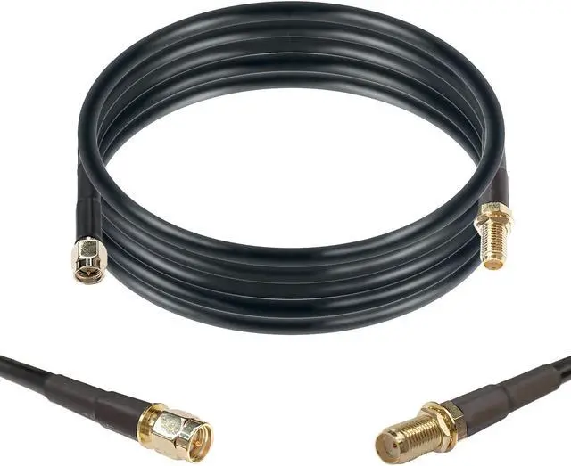 Main image of Maswell LMR200 Equivalent 2m SMA Male to SMA Female Coax Extension Cable, 50 Ohm Low Loss SMA Coax Coaxial Cable with SMA Connectors for 5G 4G 3G LTE WiFi RF ADS-B Radio Cellular Exte