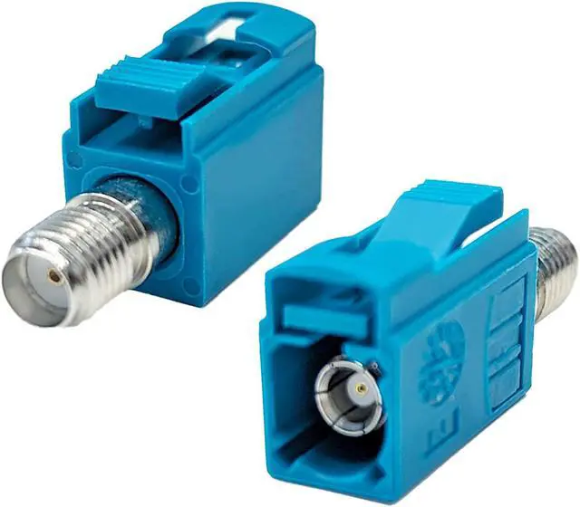 Main image of Maswell FAKRA Z Female to SMA Female Adapter, Water blue Universal Compatibility for AM/FM, Satellite Radio, GPS, 4G/5G Cellular, Bluetooth and Other SMA Coax Cables