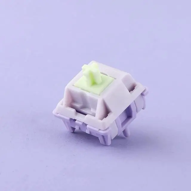 Alt view image 6 of 7 - EPOMAKER Wisteria 39gf Linear Mechanical Keyboard Switches Set, 5 Pin Factory Lubed 30 Pieces Switch, with POM PTFE Stem, 20.4mm Spring, Compatible with MX Keycaps for Gaming Keyboard DIY