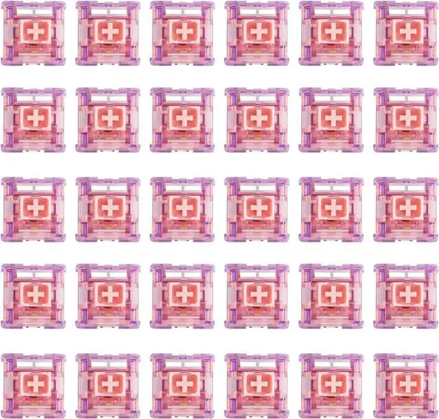 Alt view image 6 of 7 - EPOMAKER Flamingo 35 Pieces 47gf Linear Mechanical Keyboard Switches Set, 35gf Initial Force Factory Lubed Switch with POM Stem, Dual Spring, PC Housing for Gaming DIY Keyboard