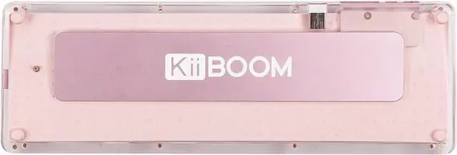 Alt view image 7 of 7 - KiiBoom Phantom 68 65% Hot Swappable Crystal Gasket-Mounted Mechanical Keyboard, BT5.0/2.4GHz/USB-C Wired Wireless NKRO Gaming Keyboard with South-Facing RGB, 4000mAh Battery for Win/Mac(Pink)