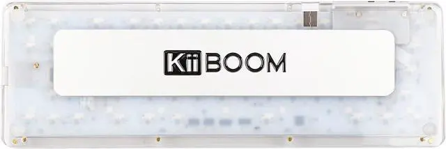 Alt view image 7 of 7 - KiiBoom Phantom 68 65% Hot Swappable Crystal Gasket-Mounted Mechanical Keyboard, BT5.0/2.4GHz/USB-C Wired Wireless NKRO Gaming Keyboard , 4000mAh Battery for Win/Mac (Transparent White)