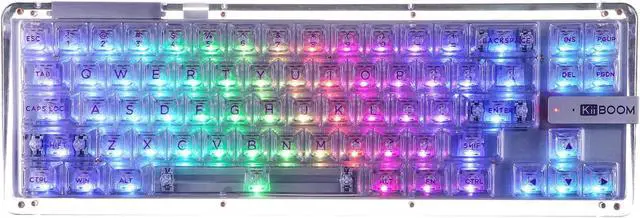 KiiBoom Phantom 68 キーボード 65% クリア KiiBOOM Phantom 68