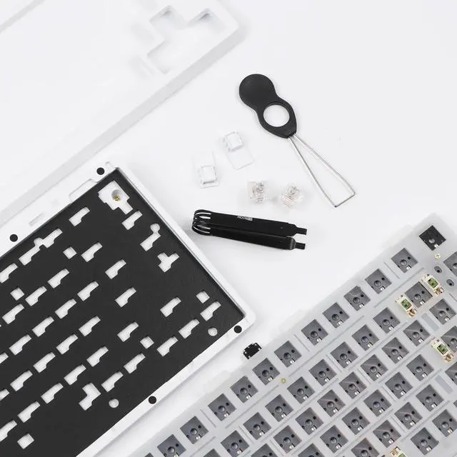 Alt view image 5 of 7 - KiiBOOM Moonshadow 81, 75% Hot-swappable Aluminum VIA/QMK Barebones Gaming Keyboard DIY Kit