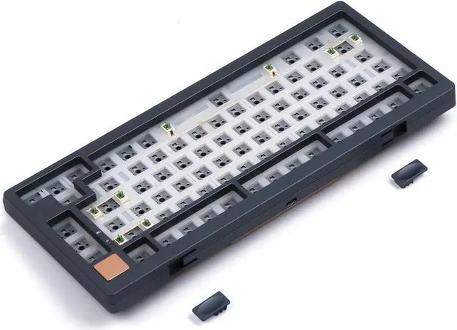 Alt view image 5 of 7 - KiiBOOM Moonshadow 81, 75% Hot-swappable Aluminum VIA/QMK Barebones Gaming Keyboard DIY Kit